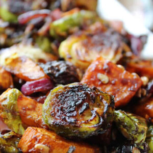 Roasted Chicken w/ Brussels, Fall Squash & Charred Leek Vinaigrette  11.30.24