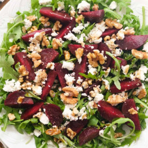 Roasted Beet & Quinoa Salad w/ Lemon Ginger Dressing (Serves 2)