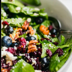 Blueberry Balsamic Garden Salad (Serves 2)