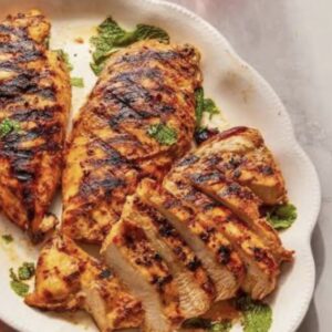 Grilled Harissa Chicken w/ Quinoa Veggie Bowl