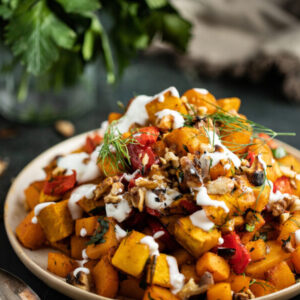 Honey Glazed Roasted Squash(Serves 2)