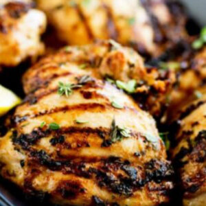 Grilled Chicken Veggie Grain Bowl w/Lemon Herb Dressing