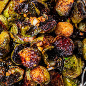 Maple Balsamic Roasted Brussels(Serves 2)